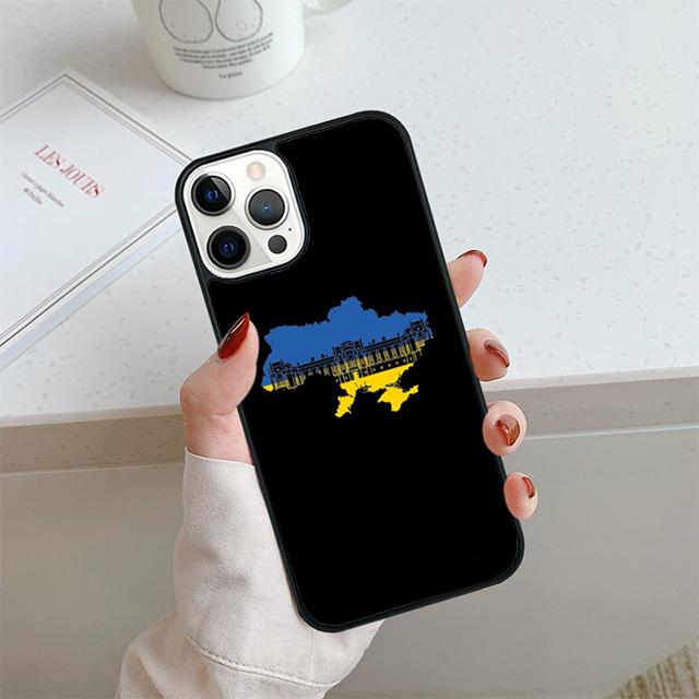 U-kraine Flag Phone Case For iPhone 17 Air 13 12 14 15 16  Cover For Apple iPhone 17 Air 14 15 16 Pro Max Plus Coque