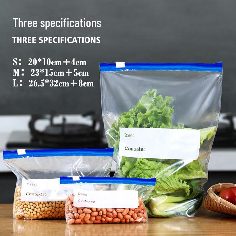 Lebensmittelechte Frischhaltebeutel: Schieben, Versiegeln, Einfrieren & Aufbewahren