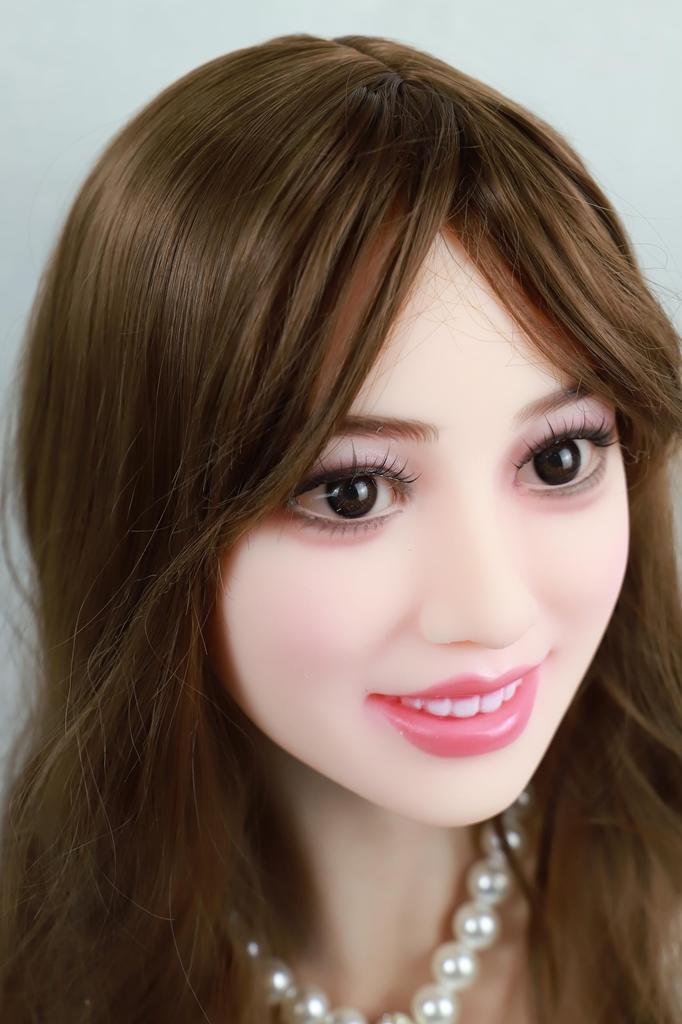 TPE Figure Head Wig Two Connection Wig Type Brown Curl Not High-quality Only, Type, Methods, #212 - (stand Included)