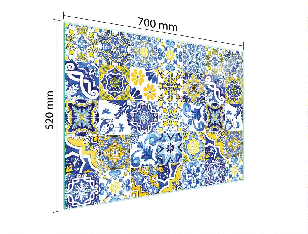 SZKLANA PŁYTA OCHRONNA NA KUCHENKĘ 70x52 MOZAIKA