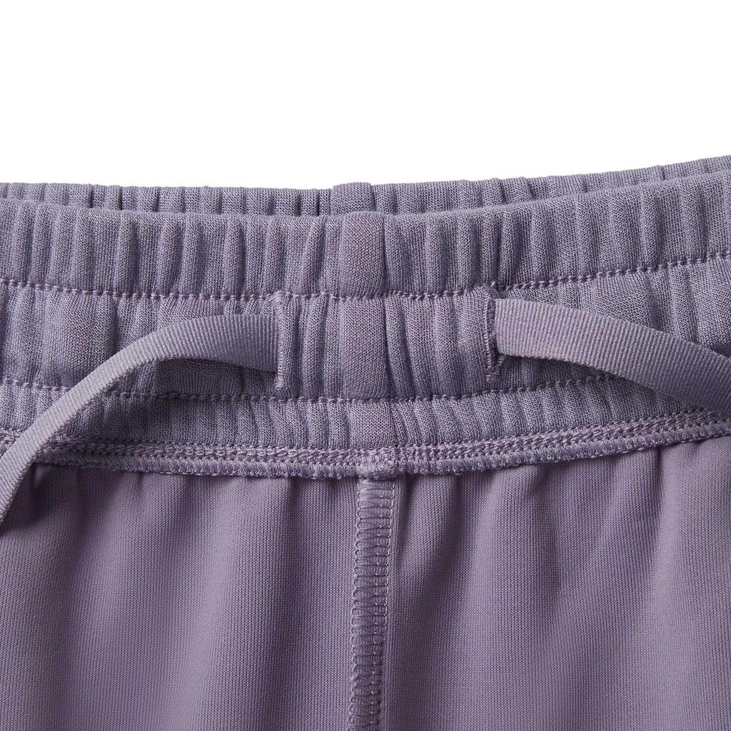 Li Ning Fitness Series Casual Simple Solid Color Flared Knit Sports Pants Women Bottoms Dark-Gray Purple AKLV718-2