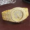 DENVOSI Men's Iced Out Diamond Watch Quartz Starry Sky Bling Luxury Wristwatch
