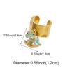 Fashion Enamel Colored Pony Pendant Ring Creative Exquisite Horse Opening Women Pendant Rings Jewelry Accessories Gifts