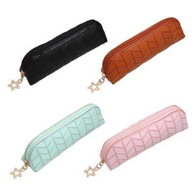 Zippered Design Pen Holders Premium Pen Storage Bag Stationeries Case Pencil Organizers For Students and Professional