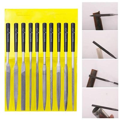 10Pcs/Set Metal Needle File Set Wood Rasp Metal Polishing Hand Filetools Steel Rasp Needl Filing For Metal Glass Stone Wood Carv