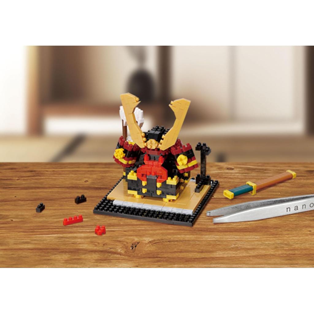 Kawada Nanoblock Kabuto 500 8 xx 8 Ålder 12 och inredningsprydnad, Bitar, 9,2 cm, Uppåt, Dekoration, Hobby, NBH_240