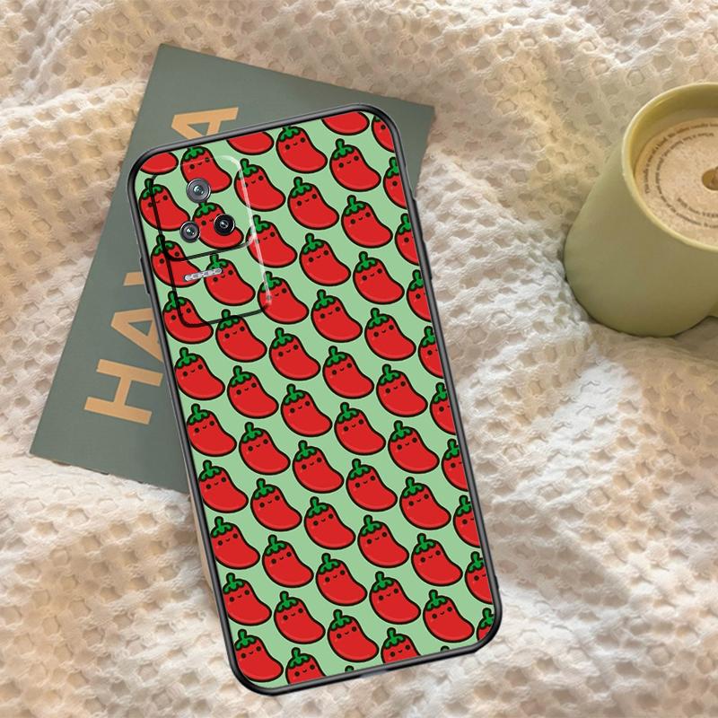 Red Chilli Pepper Pattern Case For Xiaomi 14T Pro 11T 12T 13T 13 14 15 Ultra POCO X7 Pro X3 X5 X6 M6 F5 F6 Pro Cover