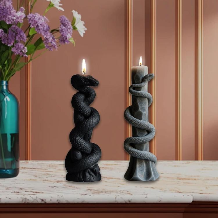 Candle Molds Castings Molds Epoxy Resin Molds Spirals Snake Pillar Silicone Moulds Plasters Molds Ornament Molds