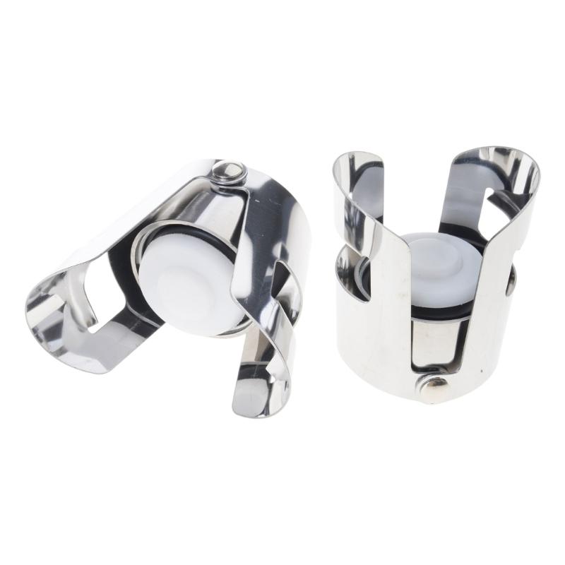 

2/4/6/8Pcs Silicones And Steel Wine Cork Preserver with Clip Champagnes Bottle Stopper Plugs For Oxidation Prevention