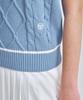SERGIO TACCHINI W V-Neck Cable Knit Vest