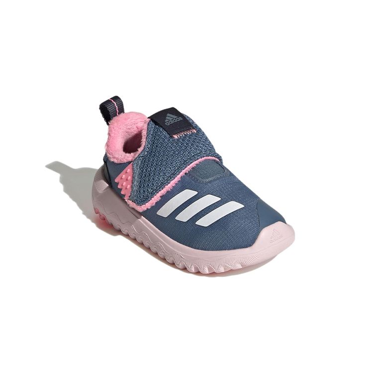 Adidas Suru365 Fleece Comfortable Durable Low-Top Walking Shoes Baby Shoes Blue Pink GY6677