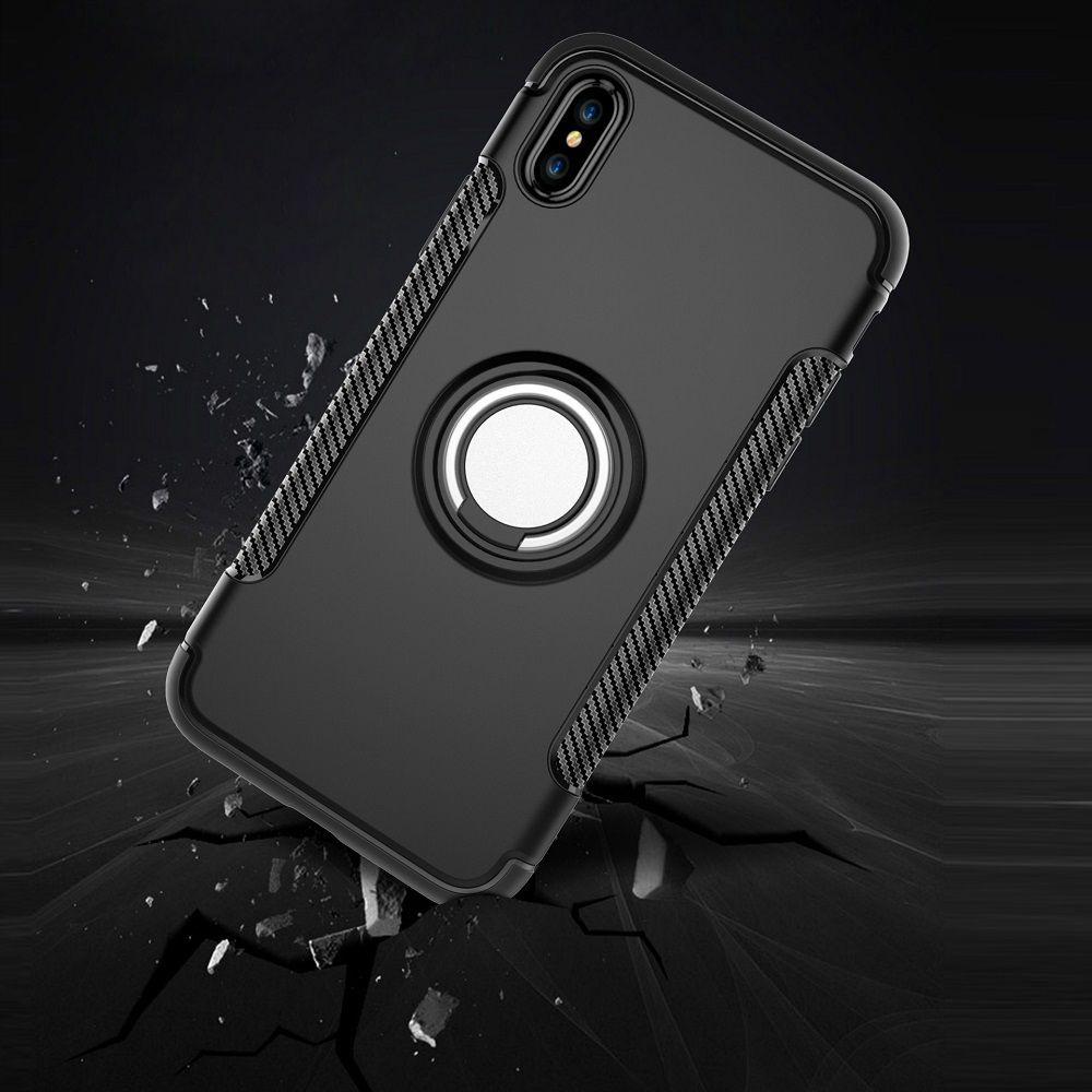 Hybrid Armor Hard Protective Case Rugged Shockproof Ring Holder Cover Kickstand