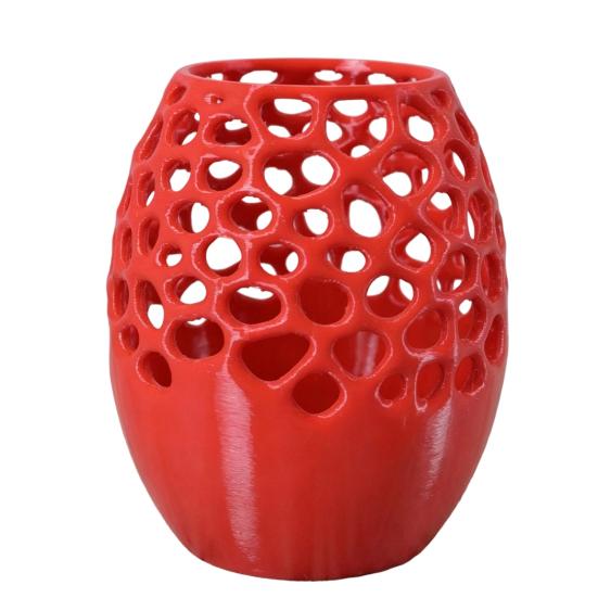 Makeup Brush Holder Modern Honeycomb Pen Holder, 3D Printed Hollow Design Pencil And Container, Stylish Desk Organizer for Pencils Brushes