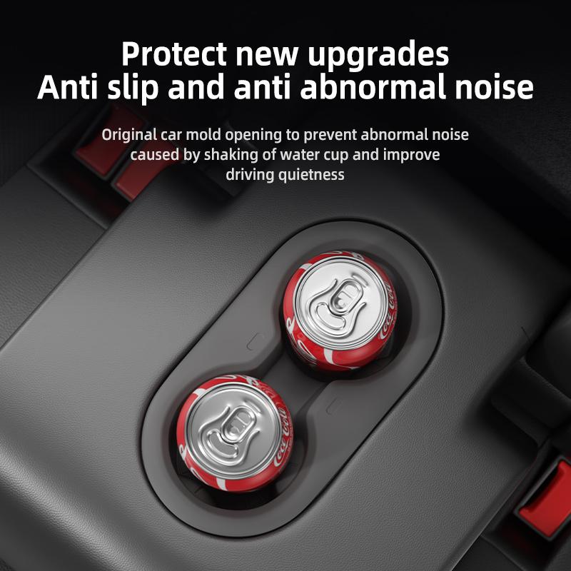XLGJS1 Suitable for Tesla Model Y Juniper 2025 Interior Accessories Cup Holder Silicone Drink Holder Suitable for Back Seats