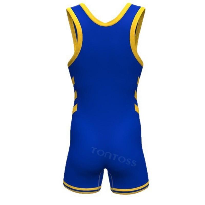 Canottiera da Lotta Libera con Stampa a Trasferimento Termico Uomo Donna Spandex Lycra Tuta Atletica a Compressione
