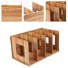 Wooden DIY Desktop Bookshelf Rack Books DVD Storage Magazine Holder for Students Kids Adult #02
