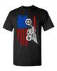 American Flag USA Motorcycle Motor Eagle Patriotic DT Adult T-Shirt Tee Unisex T-Shirt