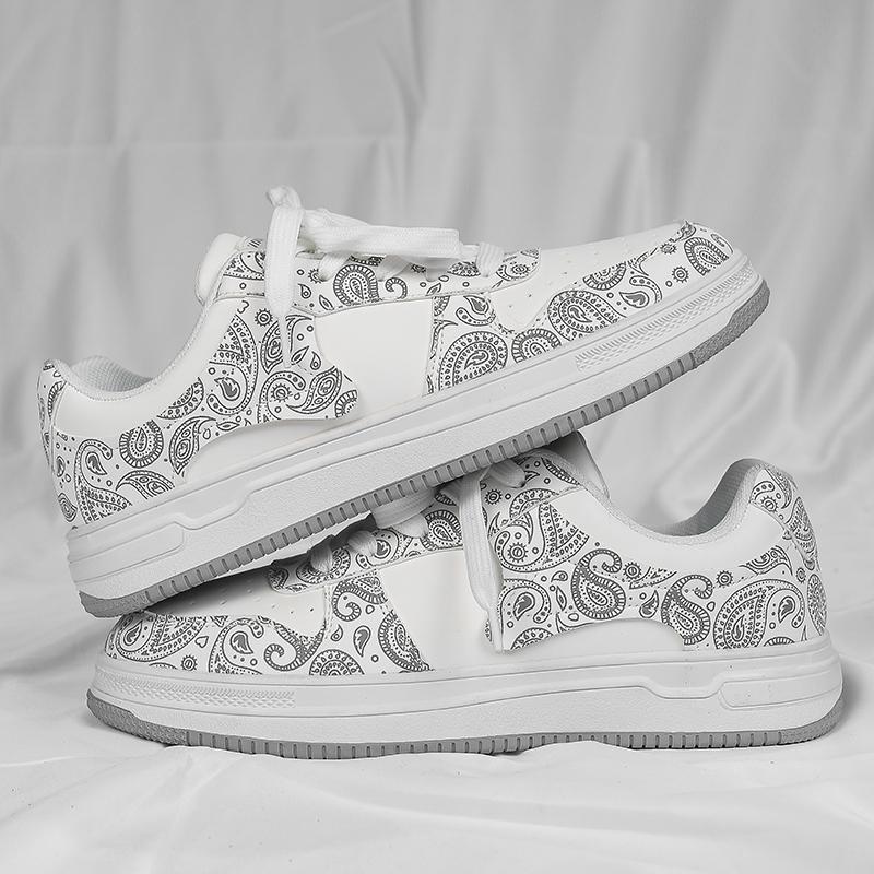 Nowe buty na deskorolkę z owoców nerkowca, buty białe w stylu hongkońskim, buty niskie, duży rozmiar, modne buty 39-47