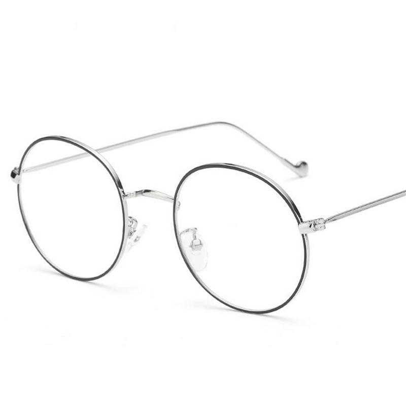 Metal Women Men Round Minus Prescription Eyeglasses With Degree Ultralight Finished Myopia Glasses Diopter 0 -0.5 -1.0 To -6.0