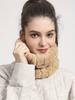 Faux Fur Plush Infinity Scarf Solid Color Soft Neck Gaiter Cute Plain Coldproof Neck Warmer Ski Mask For Women Daily Uses Winter Outdoor