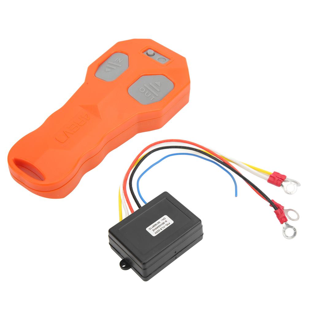 Universal Wireless Winch Remote Control Kit Waterproof Electric Winch Controller with 434MHZ Receiver for ATV Truck