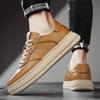 2026 Leder Plateau Skateboard Schuhe Herren Turnschuhe Klobige Skate Board Schuhe Flache Sneaker Dicke Sohle Niedrige Freizeitschuhe