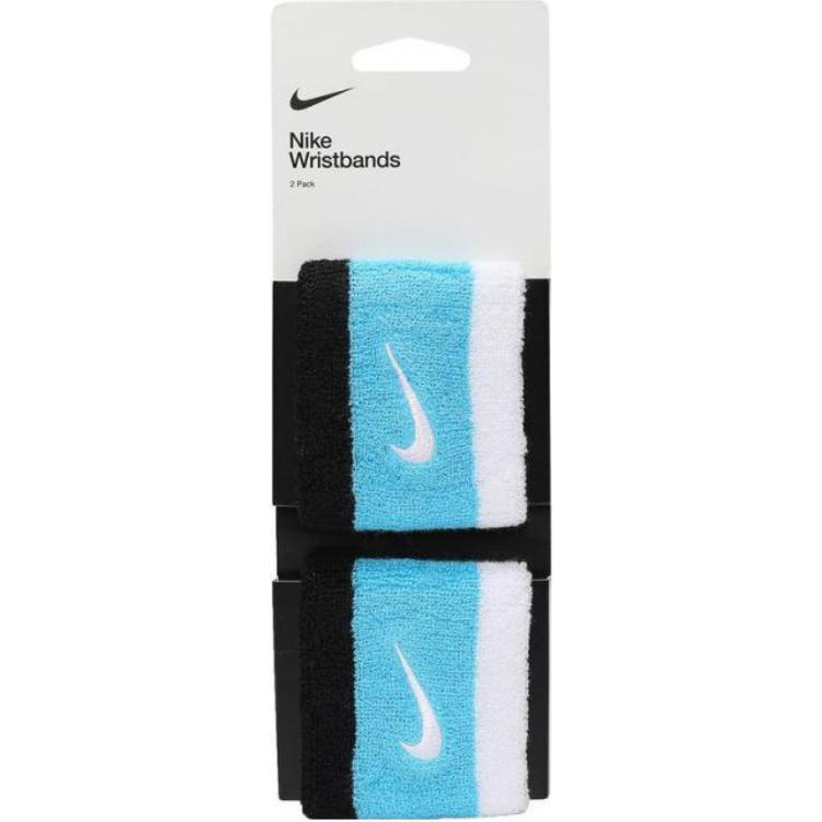 Nike Wristbands Protective Blue Elastane, Polyamide, Polyester Unisex N0001565059OS F