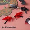 2 Pairs Bat Shaped Sunglasses Frameless Novelty Eye Glasses for Halloween Party