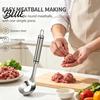 Einfach zu greifender Fleischbällchenlöffel Edelstahl-Herstellerlöffel Rutschfest Ergonomisches Design mit langem Griff Fischbällchen Professionelles Fleischbällchen-Werkzeug für Bällchen