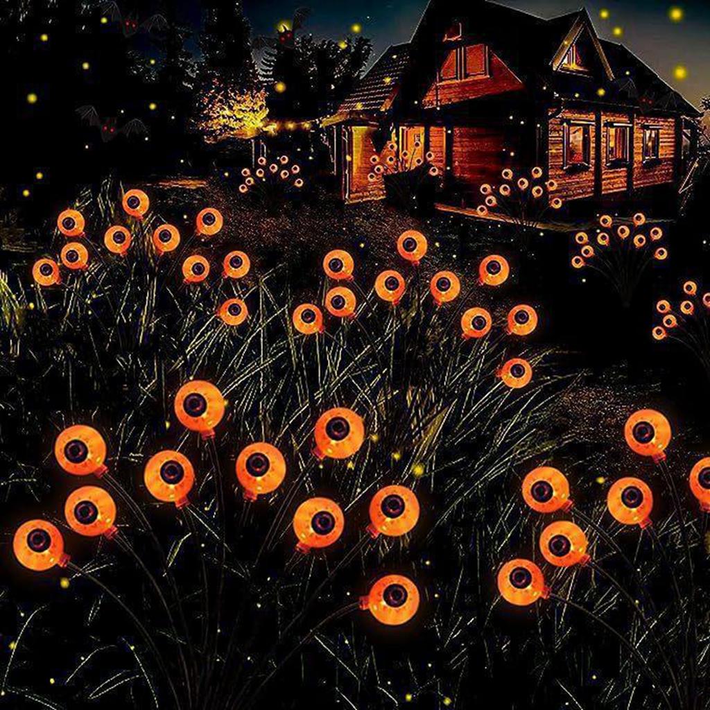 Halloween Decoration Outdoor Solar Horror Eye Light Garden Courtyard Terrace Party Decoration Waterproof Halloween Path Light