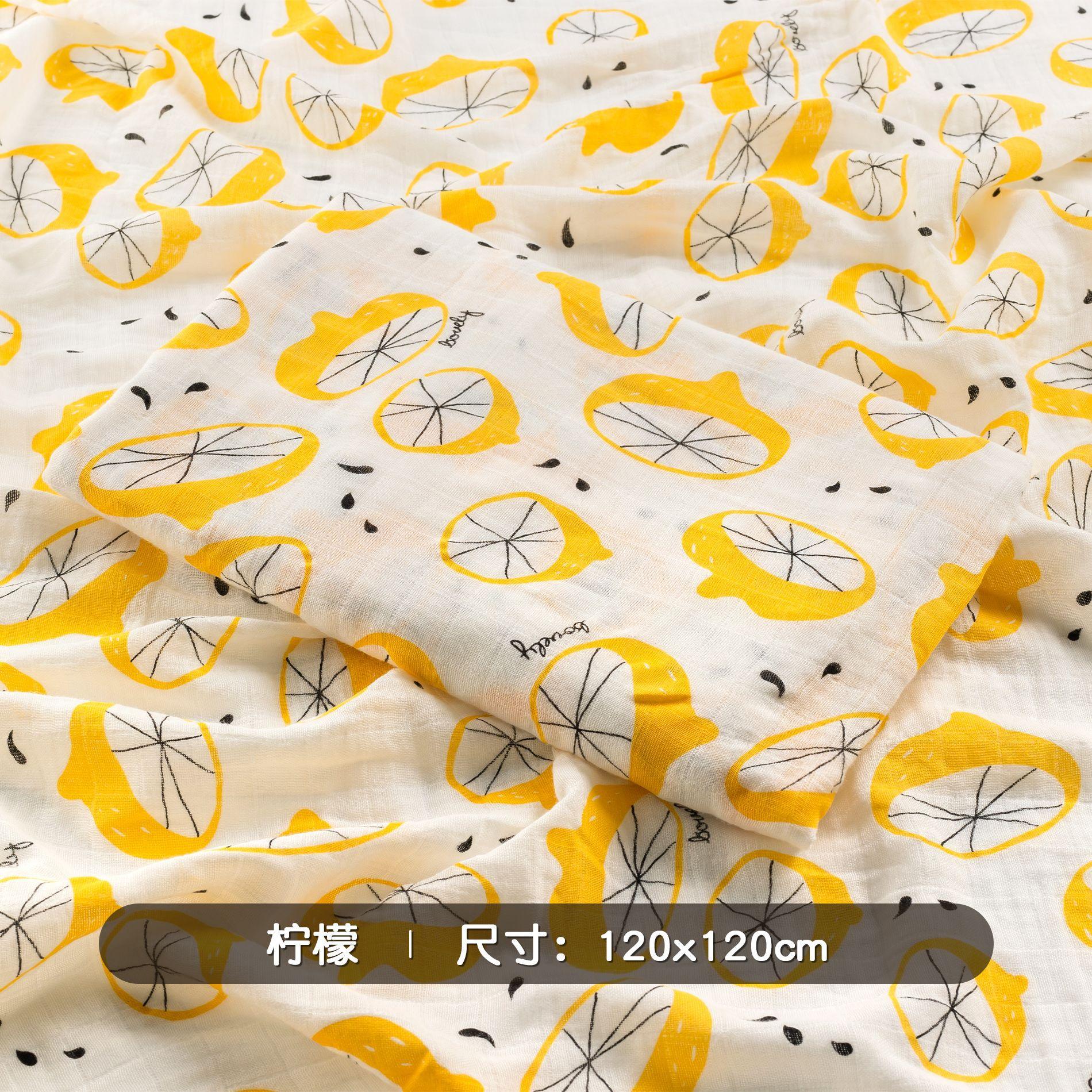 

Baby Anti-scare Swaddling Towel, Cotton Tree, Newborn Blanket, Bamboo Cotton Wrap Towel, Baby Thin Quilt Children s Bath Towel 120X120cm лимон
