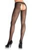 Black Open Fishnet Tights - Leg Avenue - Stockings and Tights