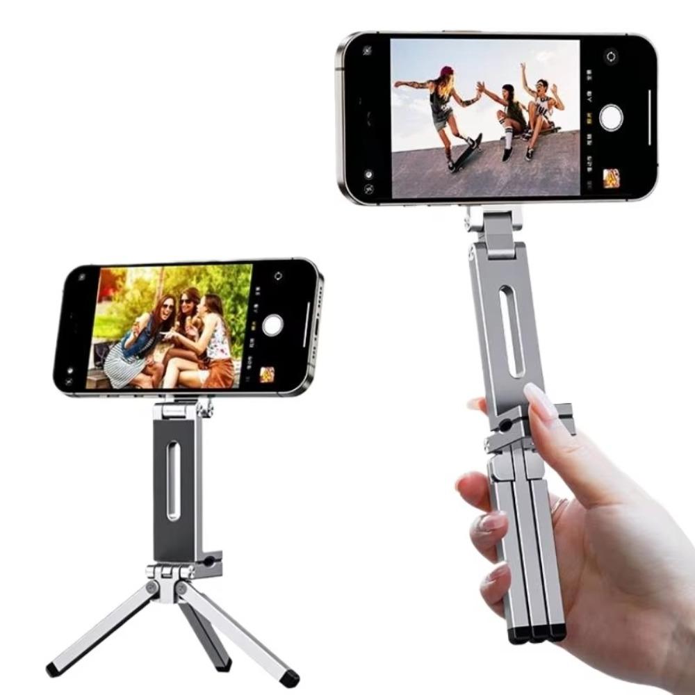 Strong Adsorption Phone Tripod Angle Adjustable Phone Handle Creative Magnetic Phone Holder  Vlog