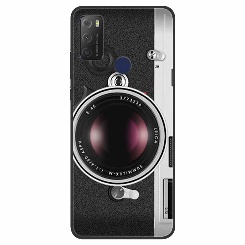 For TCL 20Y Case Shockproof Silicone Soft Phone Back Cover For TCL 20E 6125F Case TPU Bumper Coque For TCL20Y TCL20E 20 Y Funda