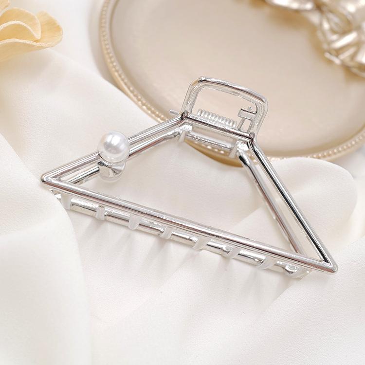 Unique Fashion Hair Accessories Ladies Geometric Metal Korean Hair Claw Clip