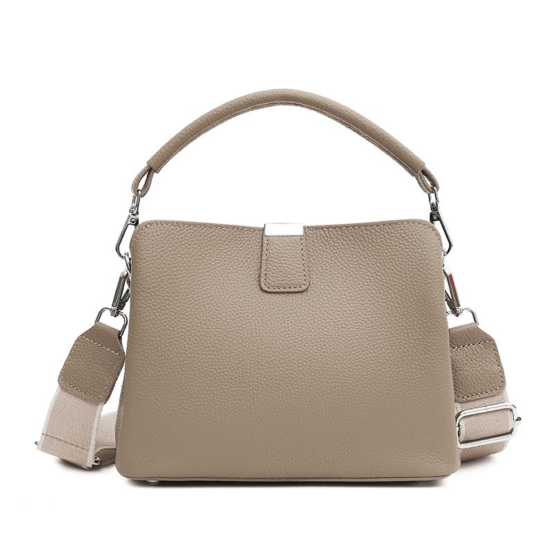 Luxury Large Capacity Female Handbags Famous 2025 Women's Shoulder Crossbody Bags Fashion Soft Genuine Leather Women Bucket Bag