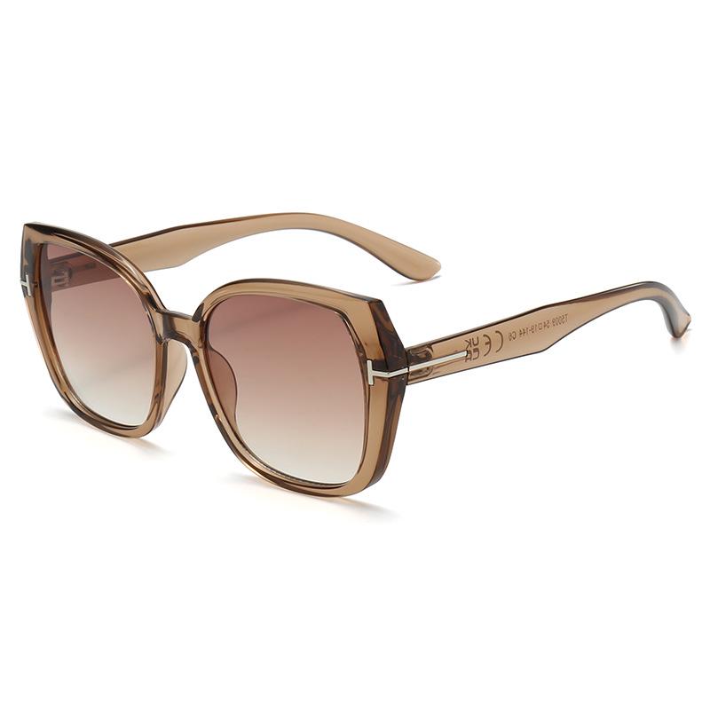 Women's Oversized Retro Square Sunglasses - High-End Sun Protection for Men & Women, Trendy European American Design