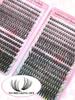 640Pcs Lash Clusters Kit 30D+40D+50D D Curl 9-16mm, DIY Eyelash Extension Kit With Lash Brushes, Natural&Thick Wispy