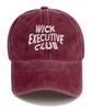 Wig Executive Club Wave Stone Washed Ball Cap - Burgundy