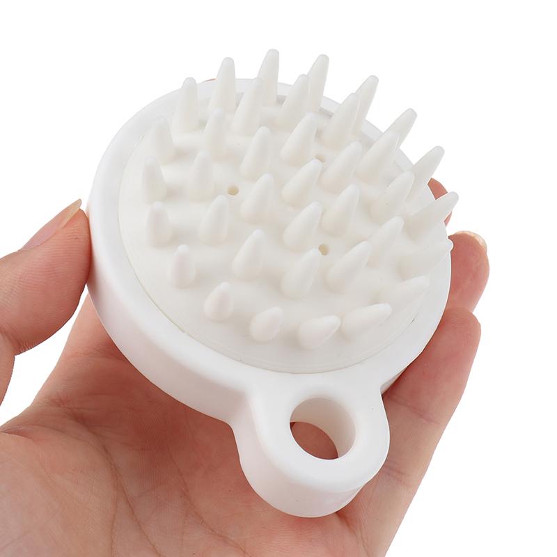 Handheld Silicone Scalp Shampoo Massage Brush Washing Shower Clean Brush Bath
