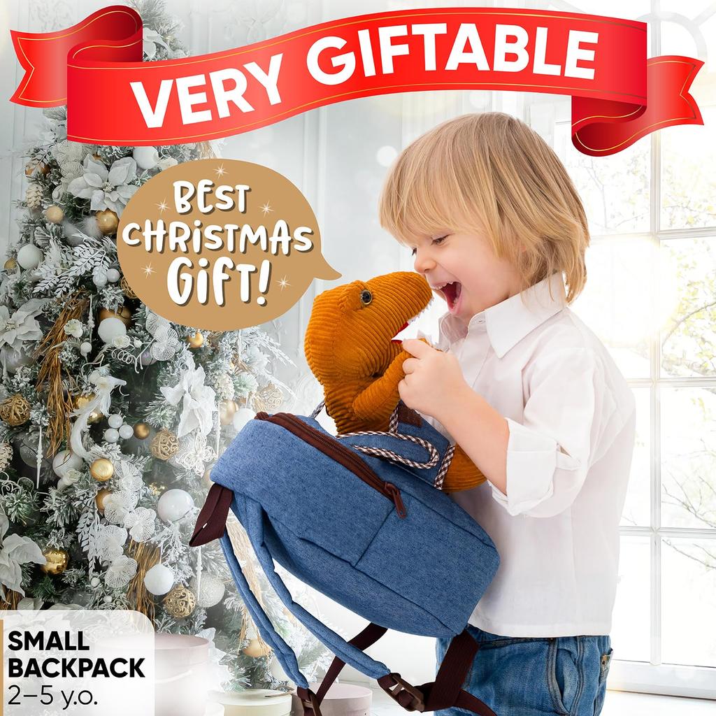 Dinosaur Backpack with Dinosaur Toys for Kids Ages Dinosaur Toys for Boys Ages and Birthday Gift Toddler Kindergarten Dinosaur Toys for Dinosaur Plush