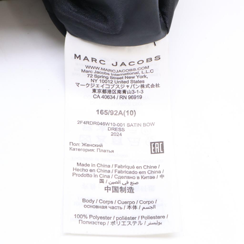 Marc Jacobs 24 Years Black Heavy Duchess Satin Bow Dress Dress 10 blackUsed