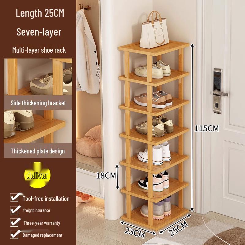 Compact Multi-Layer Shoe Rack for Doorway, Home, or Dorm - Space-Saving Under-Table Shoe Storage Cabinet
