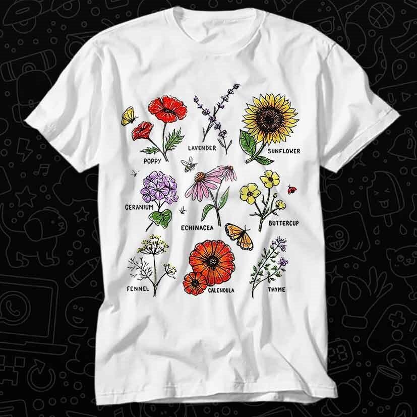 Flowers Garden Farmers Nature Planet Universe Zen OM Plant T Shirt 132
