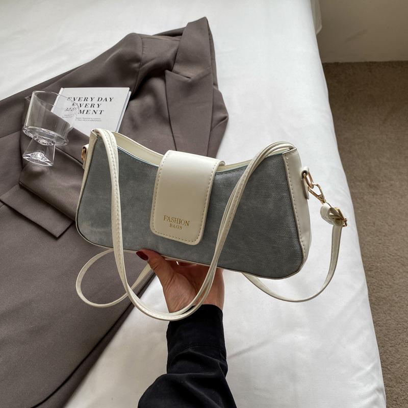 

Французька жіноча сумка з нішевим дизайном 2024, нова популярна сумка-мессенджер, модна сумка через плече, під пахвами, приміська сумка-багет