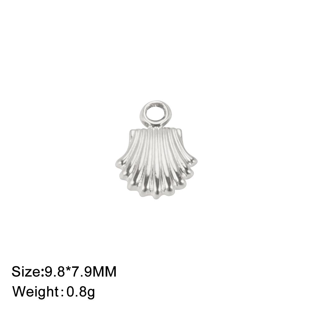 

Teamer 3pcs/Lot Shell Charms For Jewelry Gold Color Stainless Steel Pendant For Necklace Earrings DIY Making Fashion Accessories
