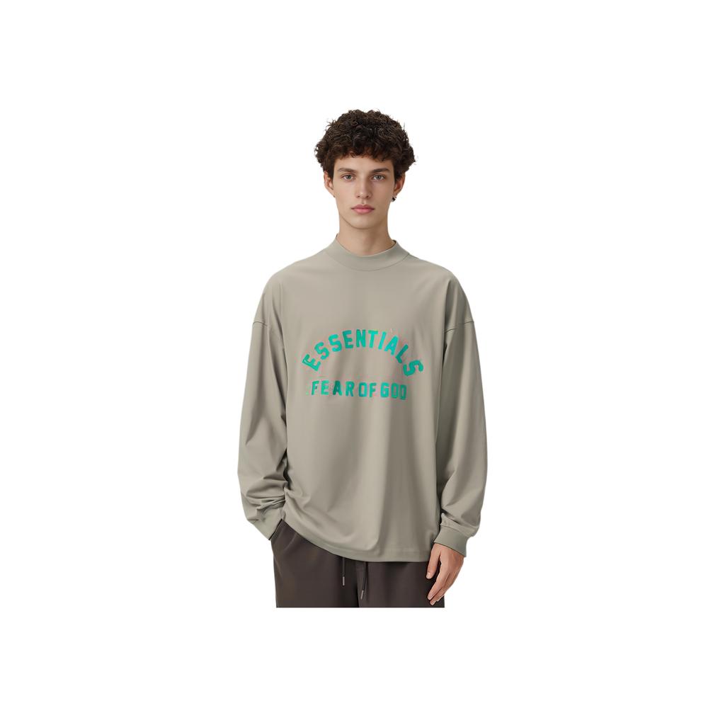 Fear of God Essentials Heavy Jersey Long-Sleeve T-Shirt Seal Men Tops Grey 125SP242015F
