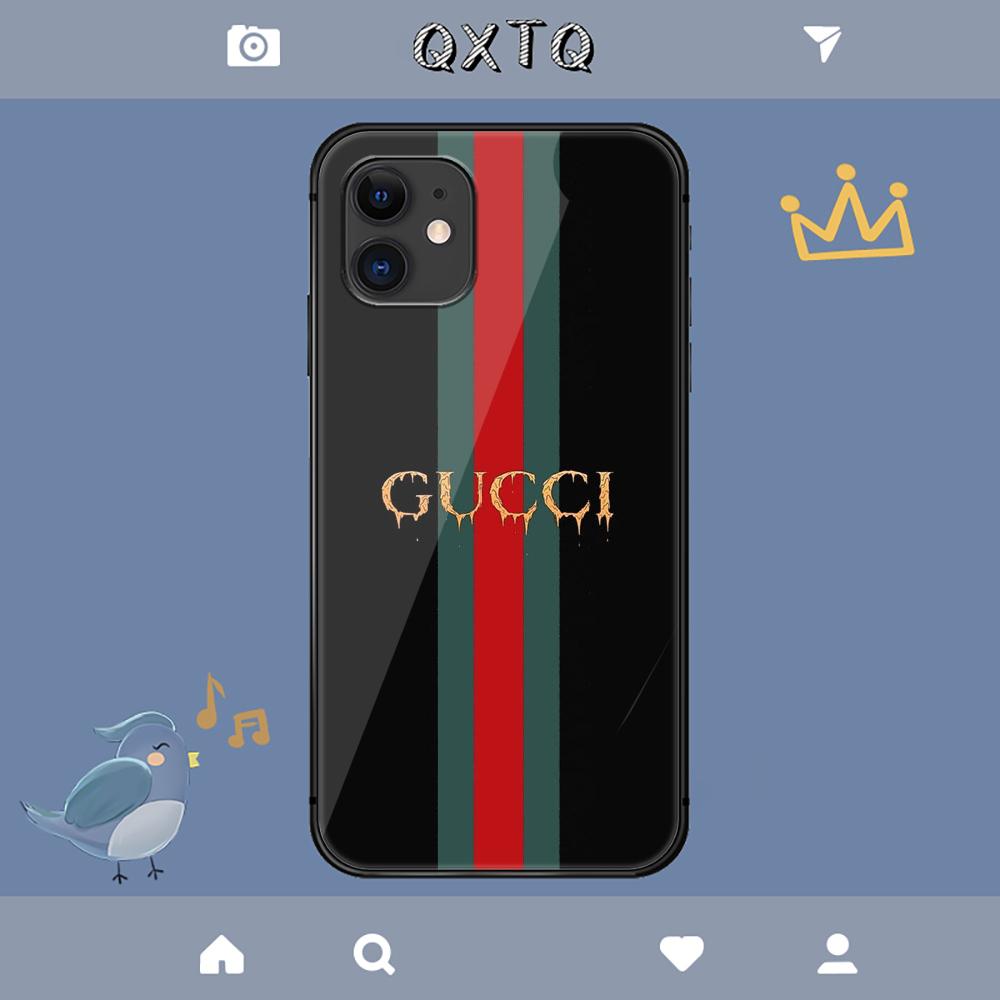 Custodia di lusso G-Guccis Fashion per iPhone Samsung Galaxy Redmi Note S 17 16 15 14 13 20 24 25 54 Pro Max Ultra Fe Cover in vetro temperato