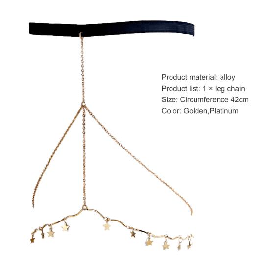 Lanț pentru corp, multistrat, ciucuri lung, ajustabil, care atrage ochiul, toate se potrivesc