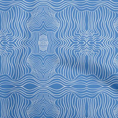 Cotton Flex Blue Fabric Moire Dress Material Fabric Print Fabric By The Yard 40 Inch